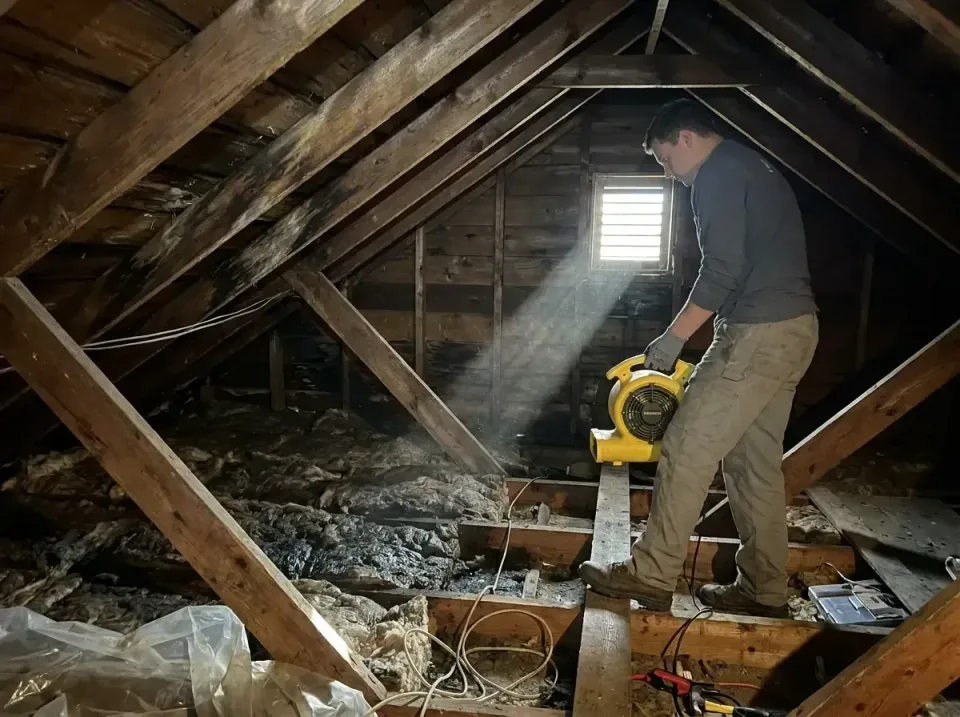 attic-water-damage-drying-proc-007 — frequently asked questions, Emergency Water Extraction & 24/7 Flood Response in Whiskey…